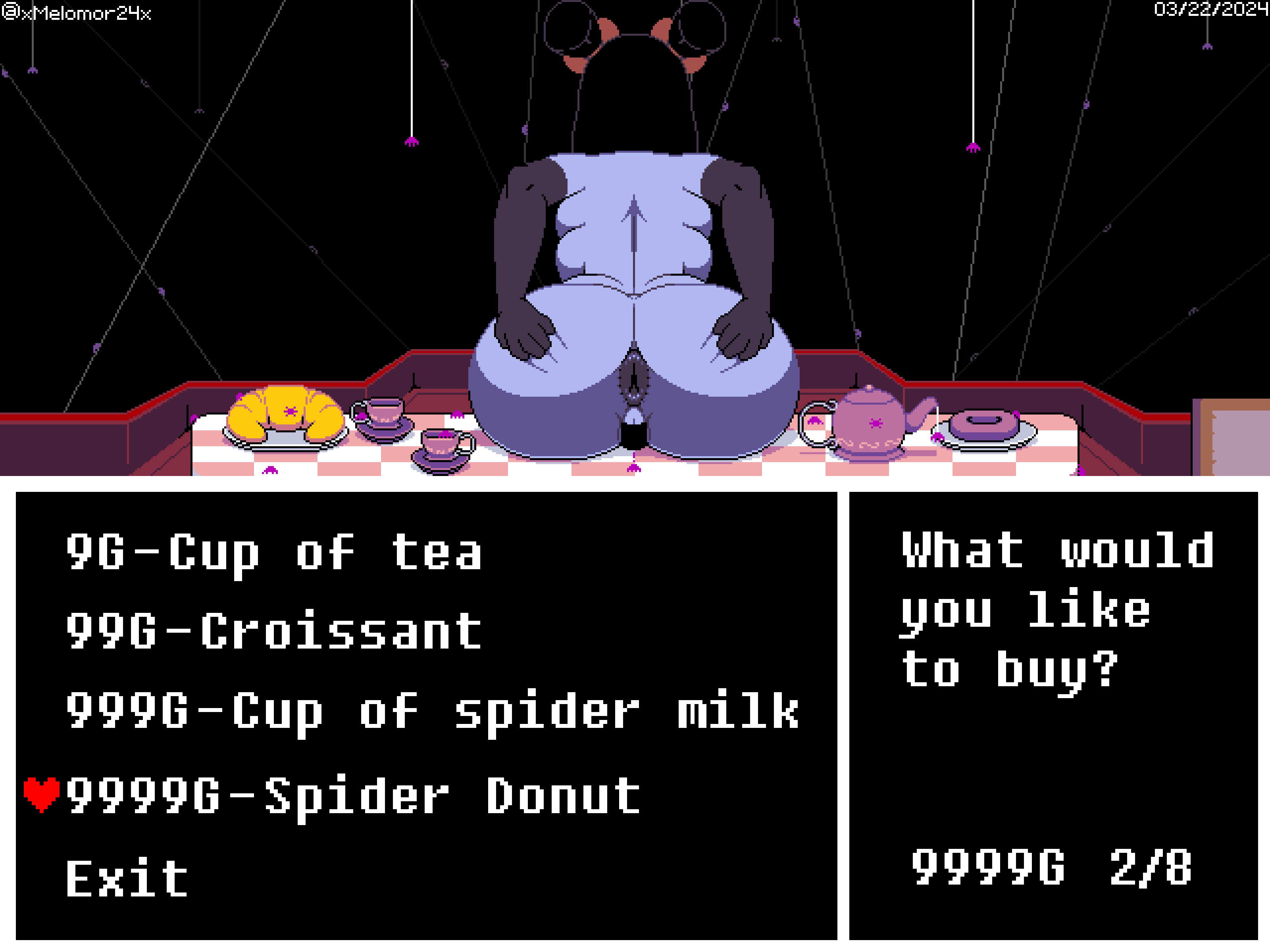 Melomor Muffet Undertale comic