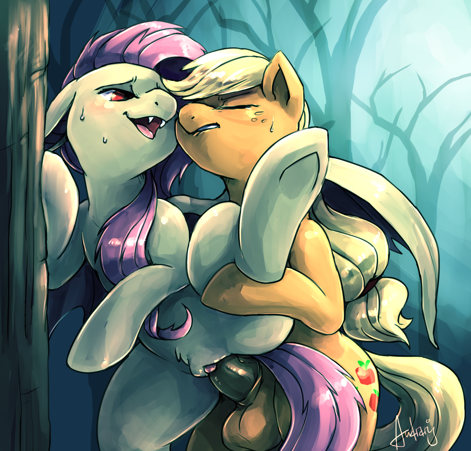 Post 1388929: Applejack Audrarius Flutterbat Fluttershy Friendship_is_Magic  My_Little_Pony