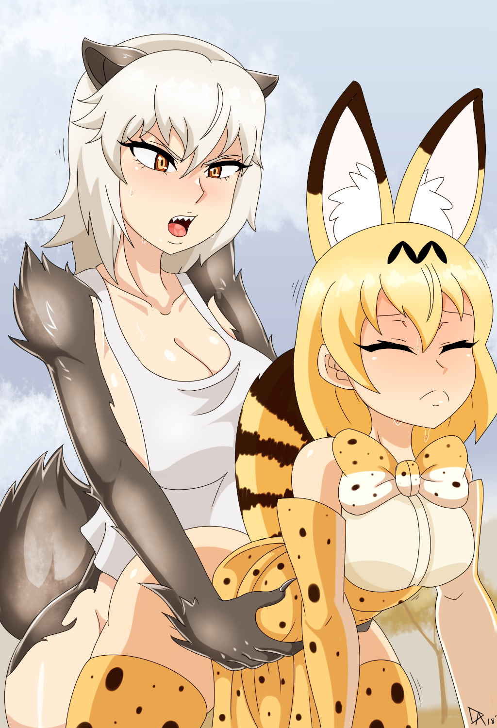 Dalley-Alpha Hitomi_Uzaki Kemono_Friends Killing_Bites Serval