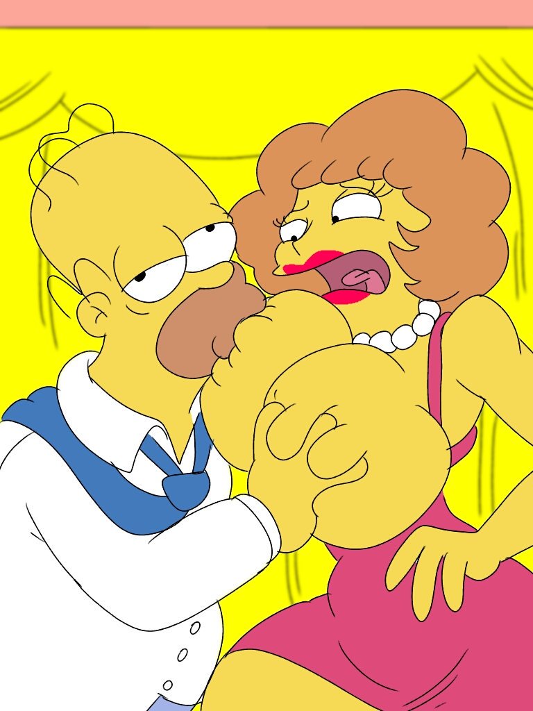 Homer_Simpson Maude_Flanders The_Simpsons maxtlat