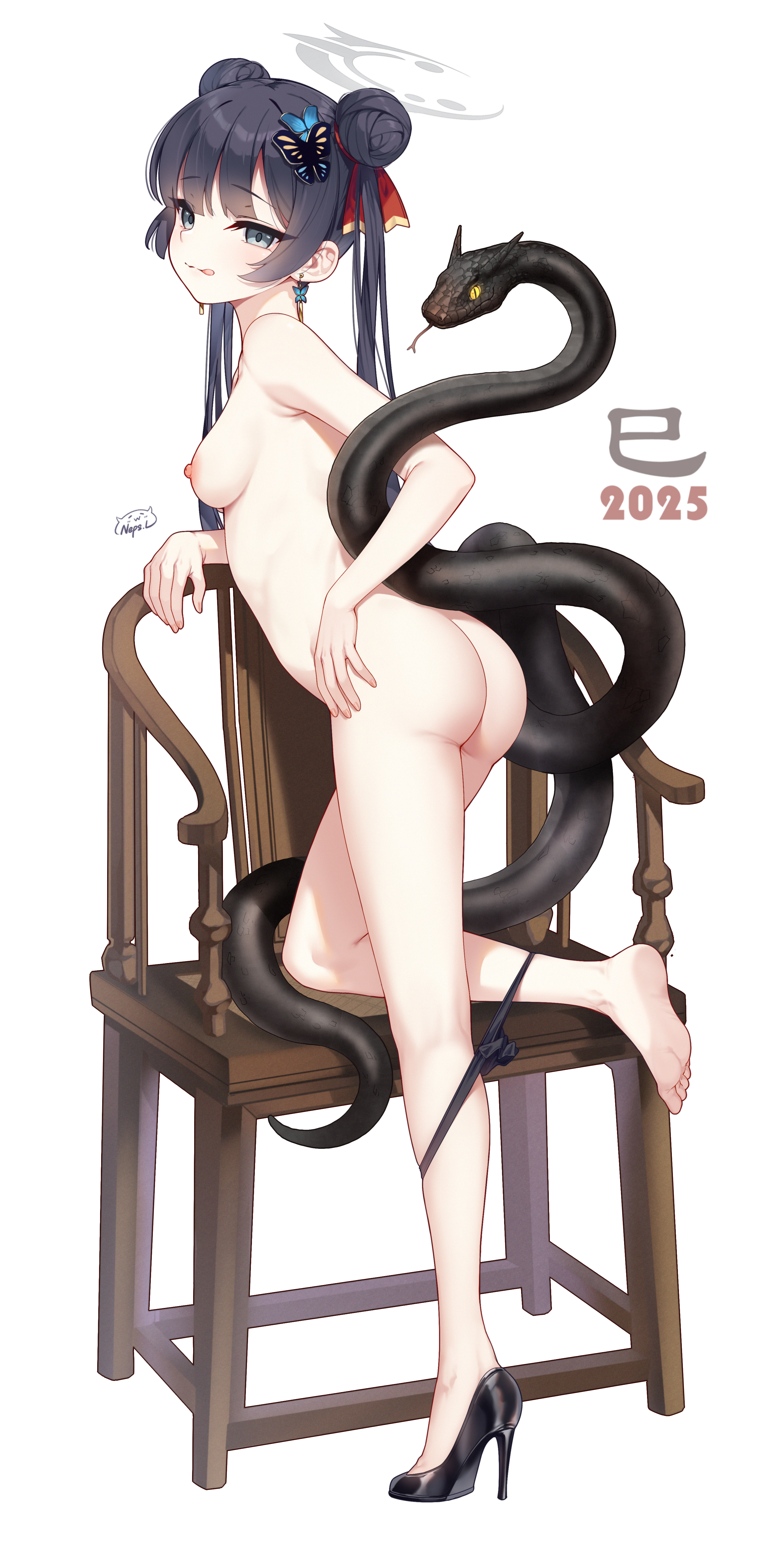 Blue_Archive Chinese_New_Year Kisaki_Ryuuge Neps125 New_Year Year_of_the_Snake