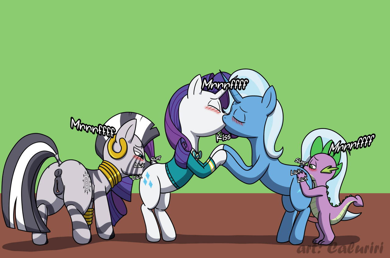 Caluriri Friendship_is_Magic My_Little_Pony Rarity Spike Trixie_Lulamoon Zecora