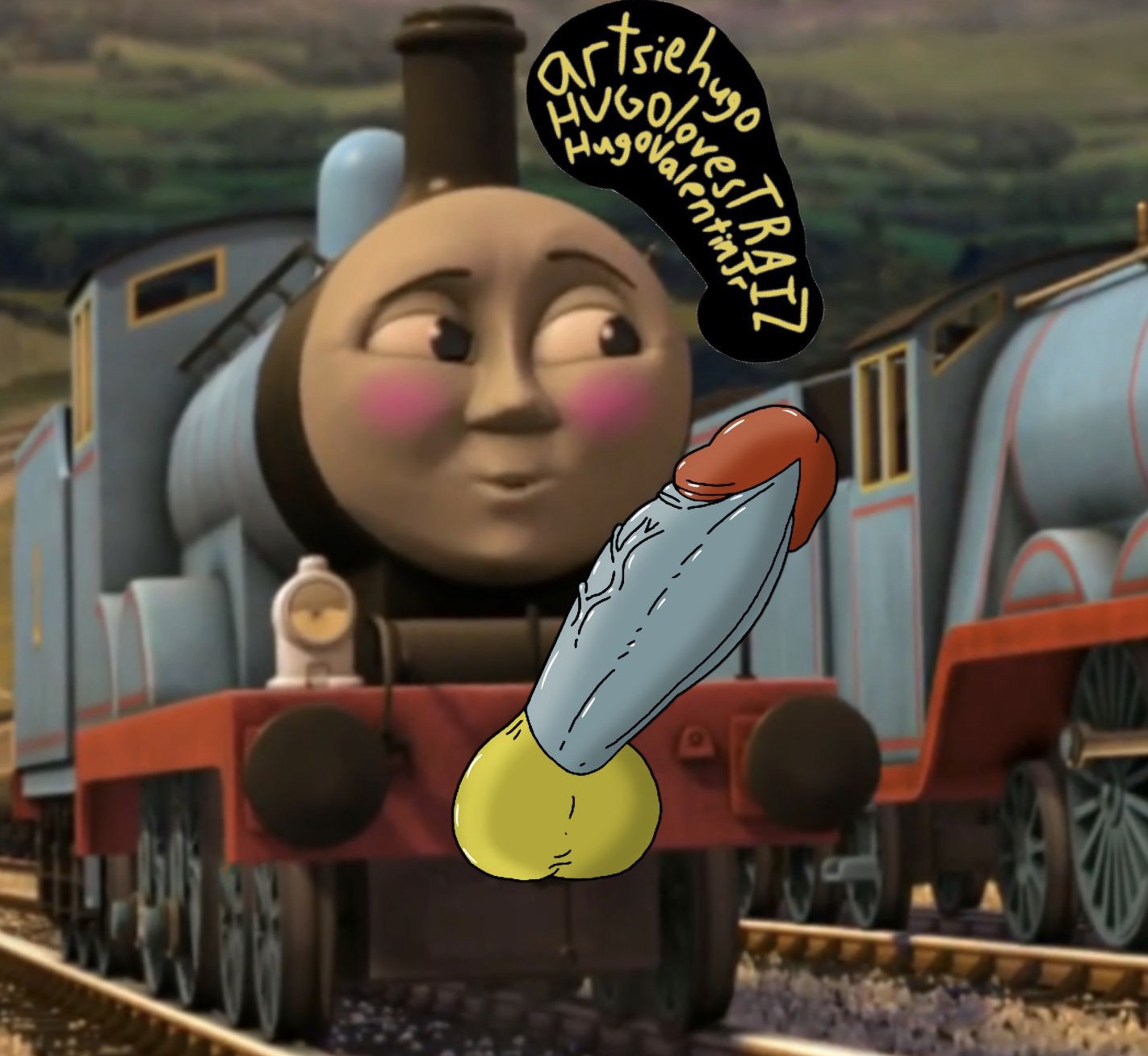 Thomas the train side view