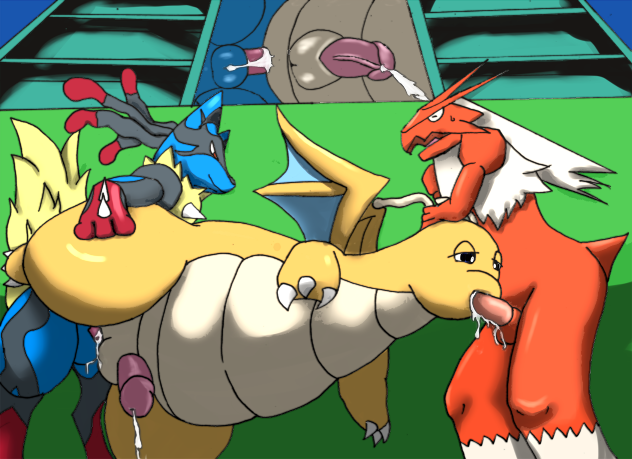 Post 1466976 Blaziken Dragonite Lucario Mega Evolution Mega Lucario Porkyman