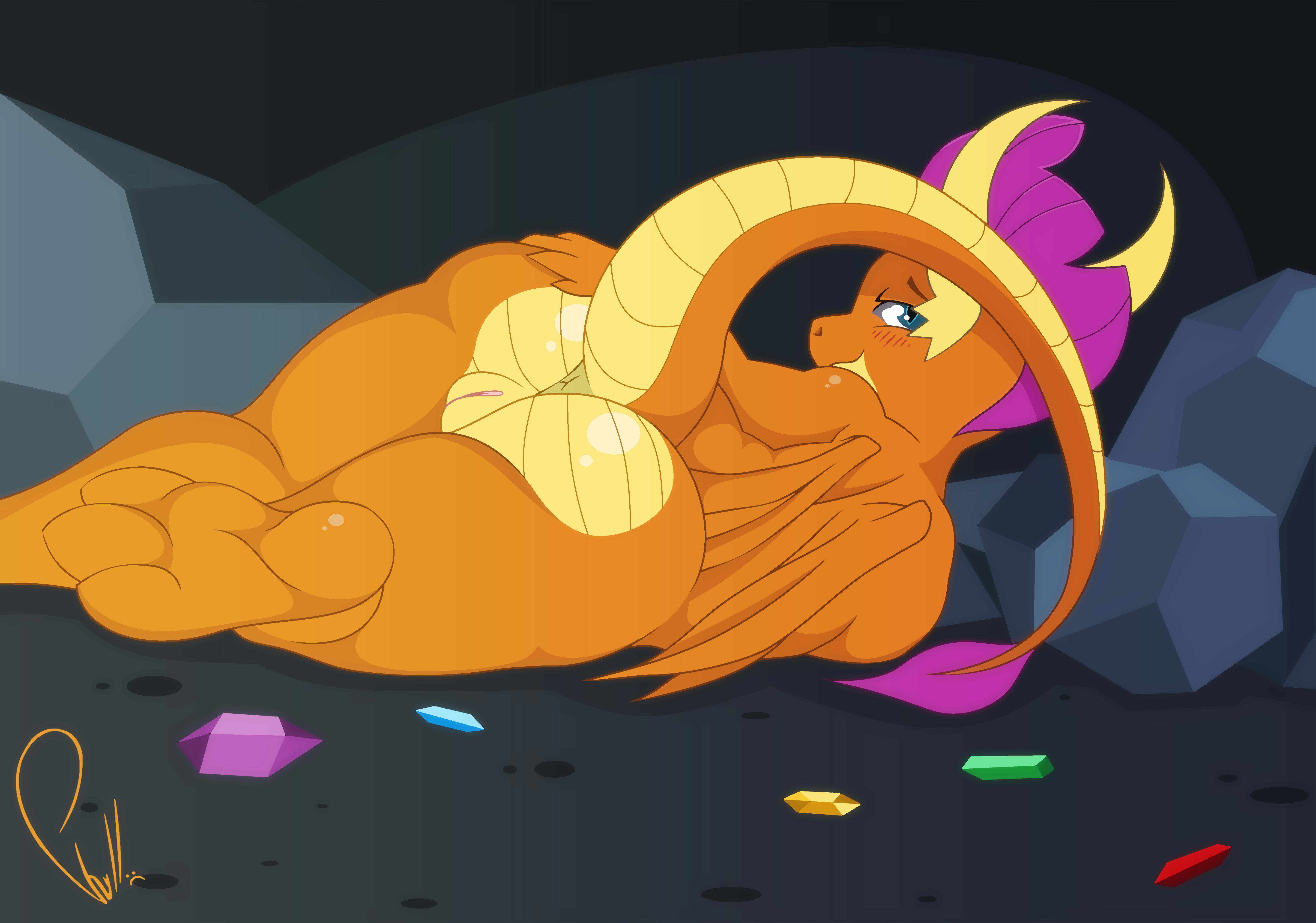 Friendship_is_Magic My_Little_Pony PhylloAurea Smolder