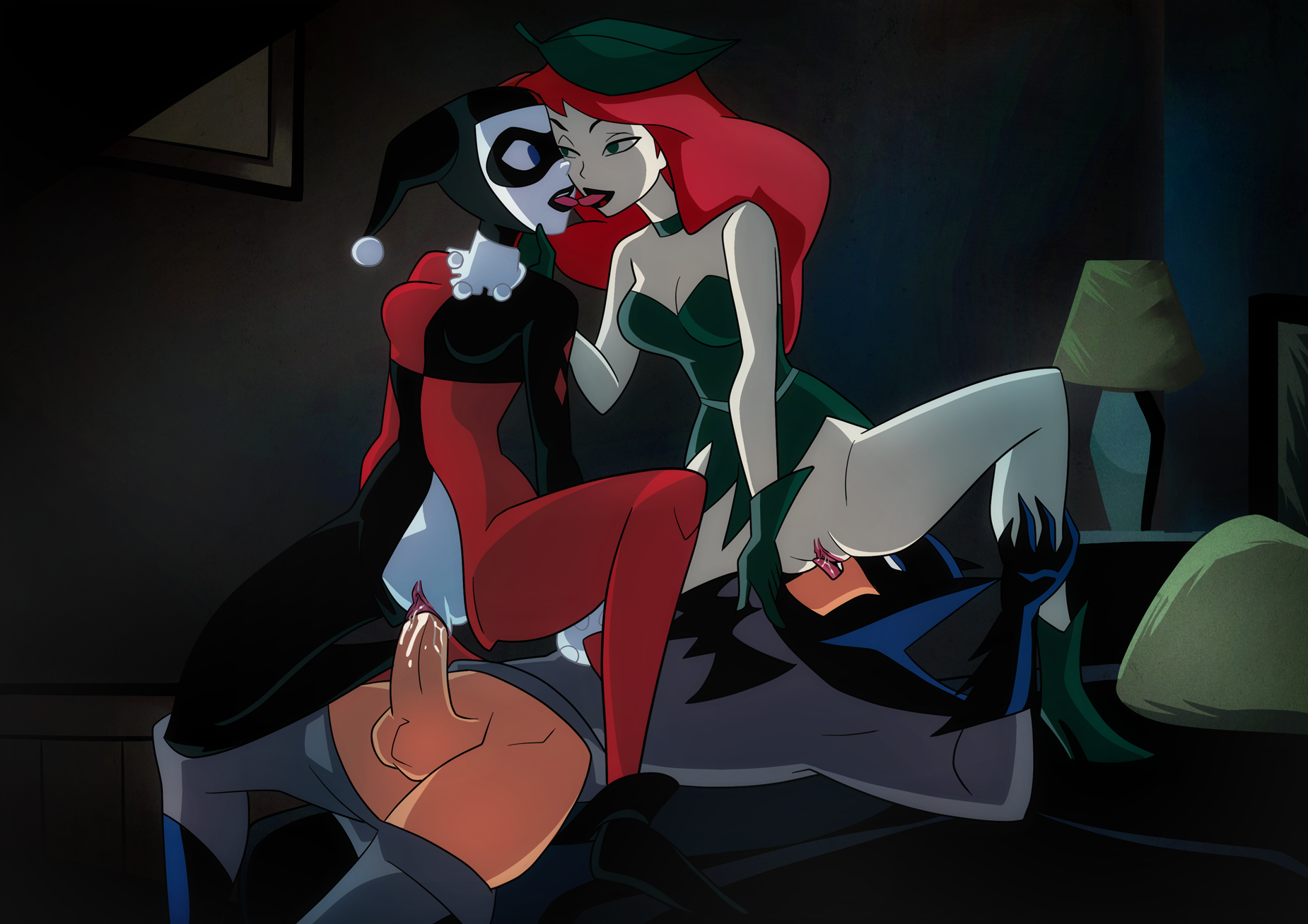 Batman DC DCAU ElMrtev Harley_Quinn Justice_League_Action Poison_Ivy