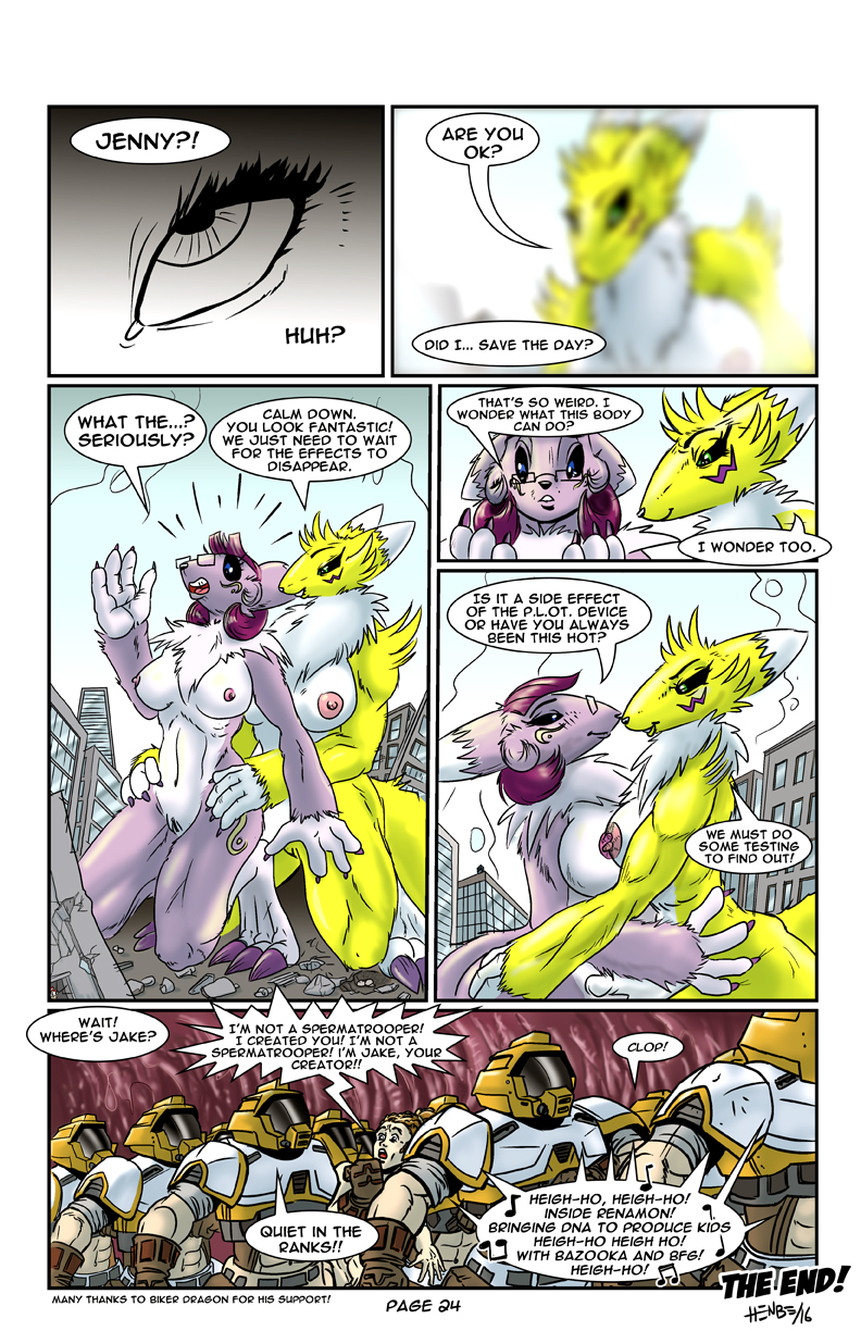 Digimon Henbe Renamon comic