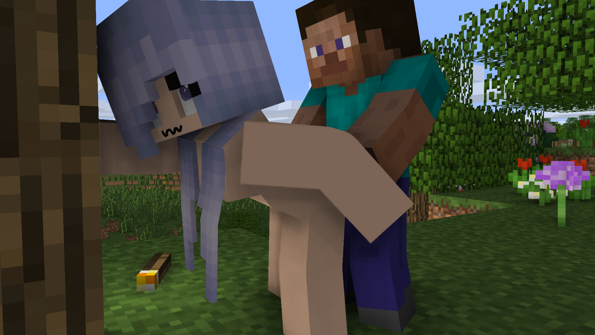 Minecraft steve naked