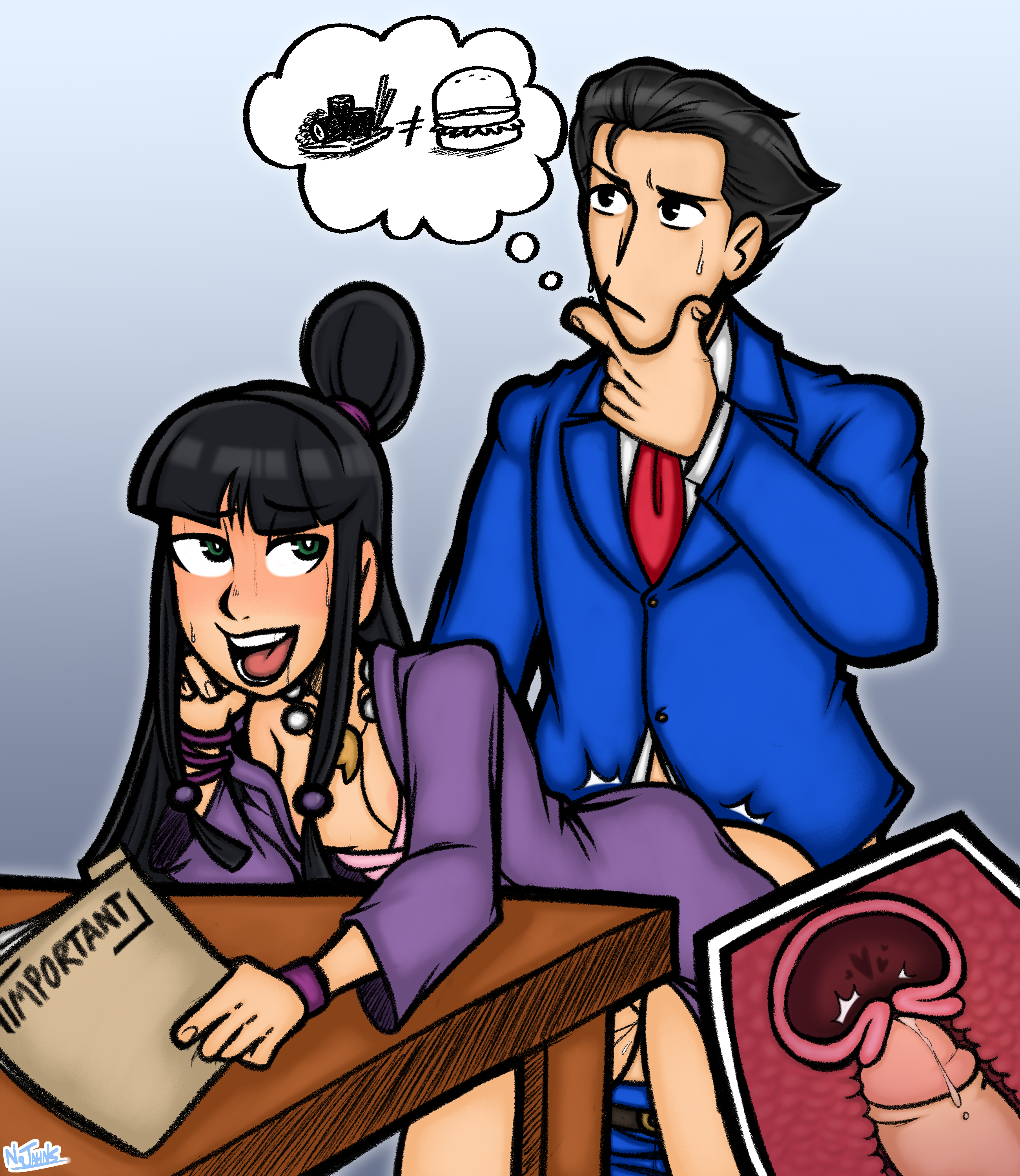 Post 3593776: Ace_Attorney Maya_Fey Phoenix_Wright