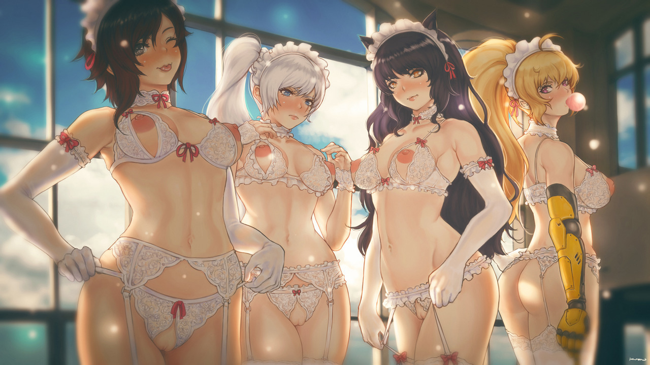 Blake_Belladonna PrinzKuon RWBY Ruby_Rose Weiss_Schnee Yang_Xiao_Long