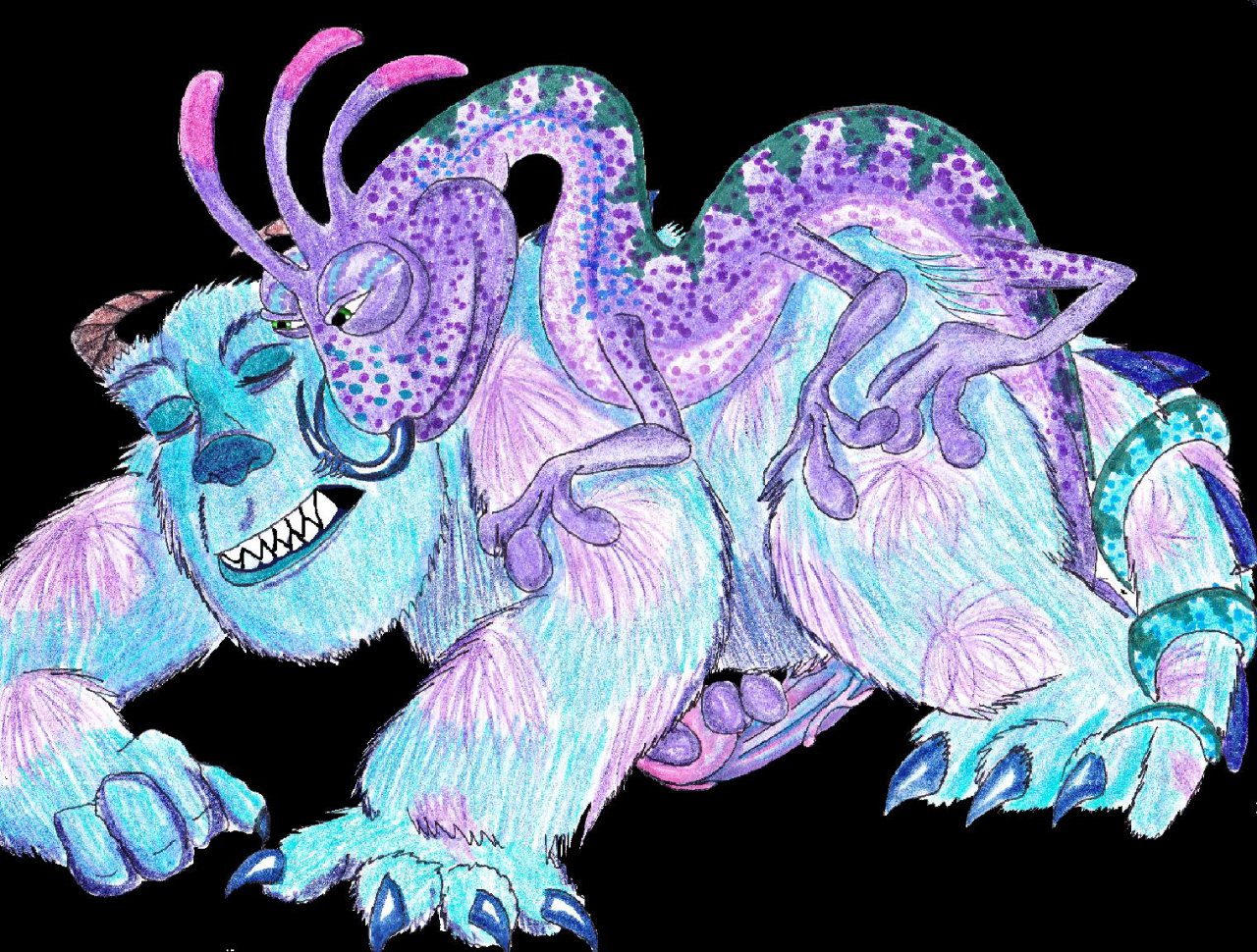 DeeGirl Monsters_Inc Randall_Boggs Sulley