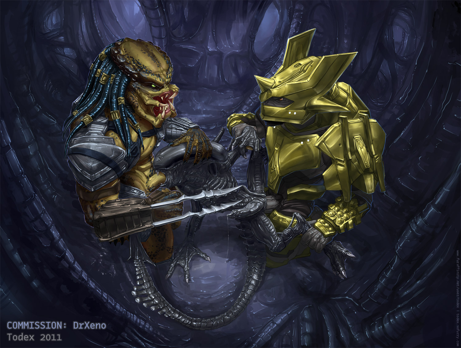 Post 641142: Alien Aliens_vs_Predator Brute crossover Halo Predator  Predator_(franchise) Todex Xenomorph Yautja