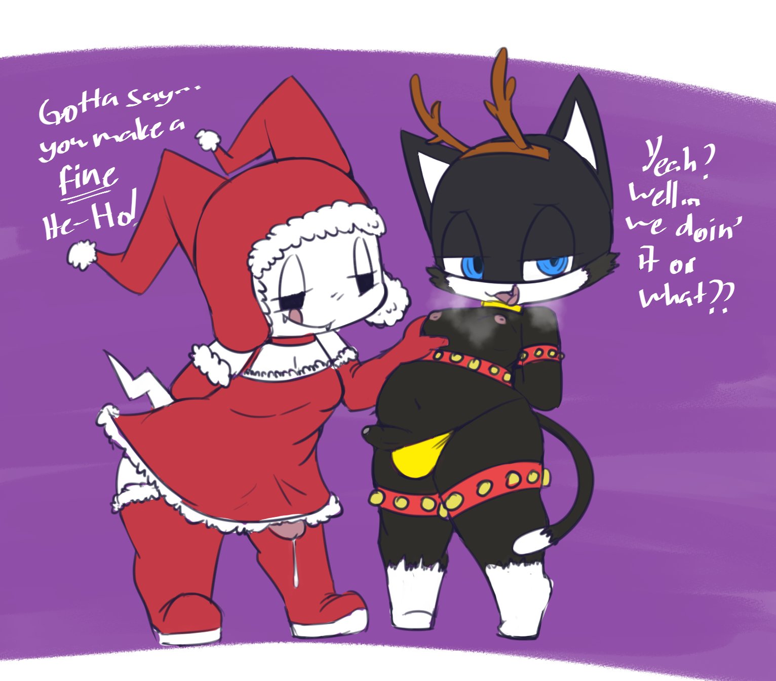 Post 6107965 Christmas Jackfrost Megamitensei Morgana Persona5 Vono 