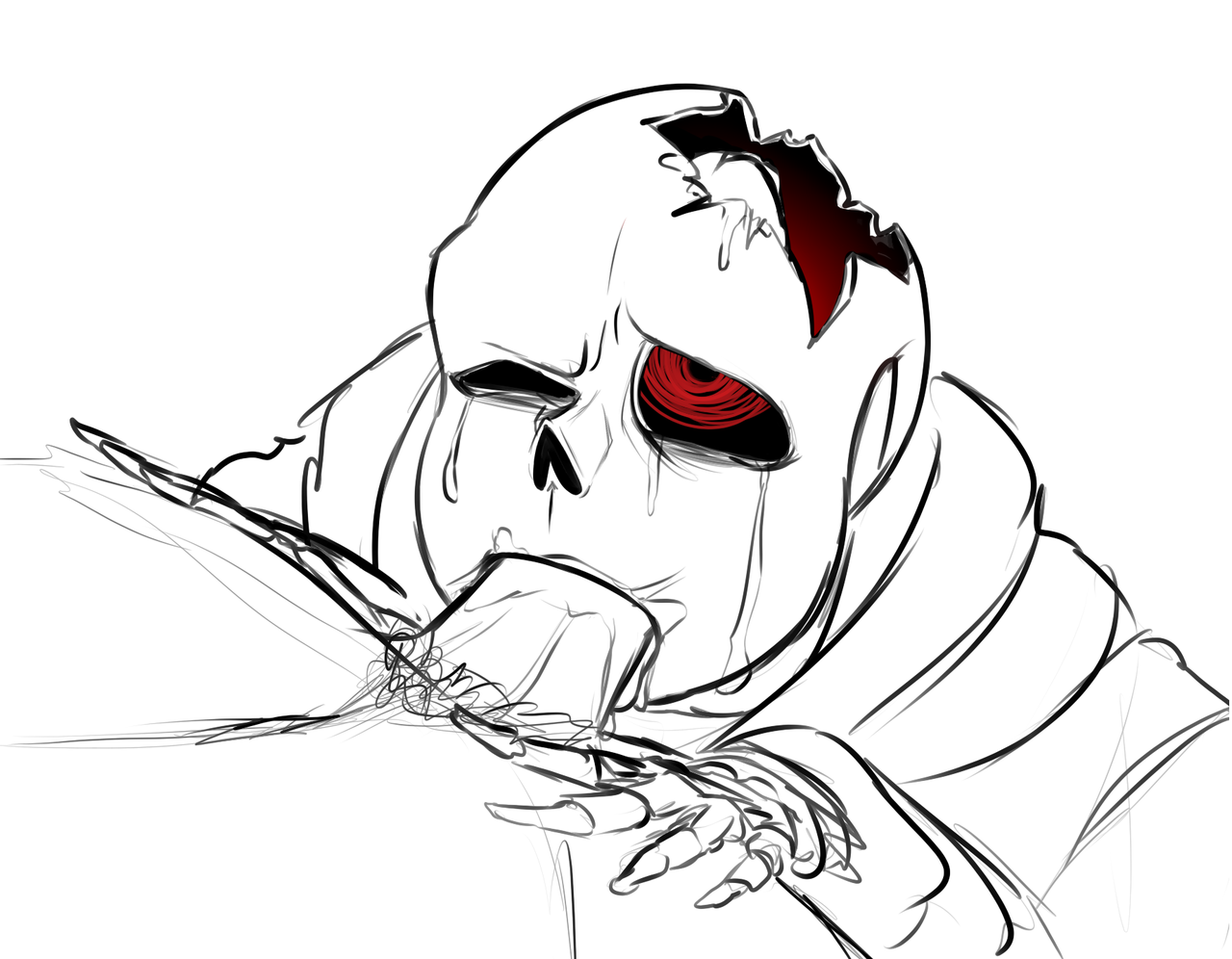 Post 2883373: Horrortale Horrortale_Sans Sans Undertale