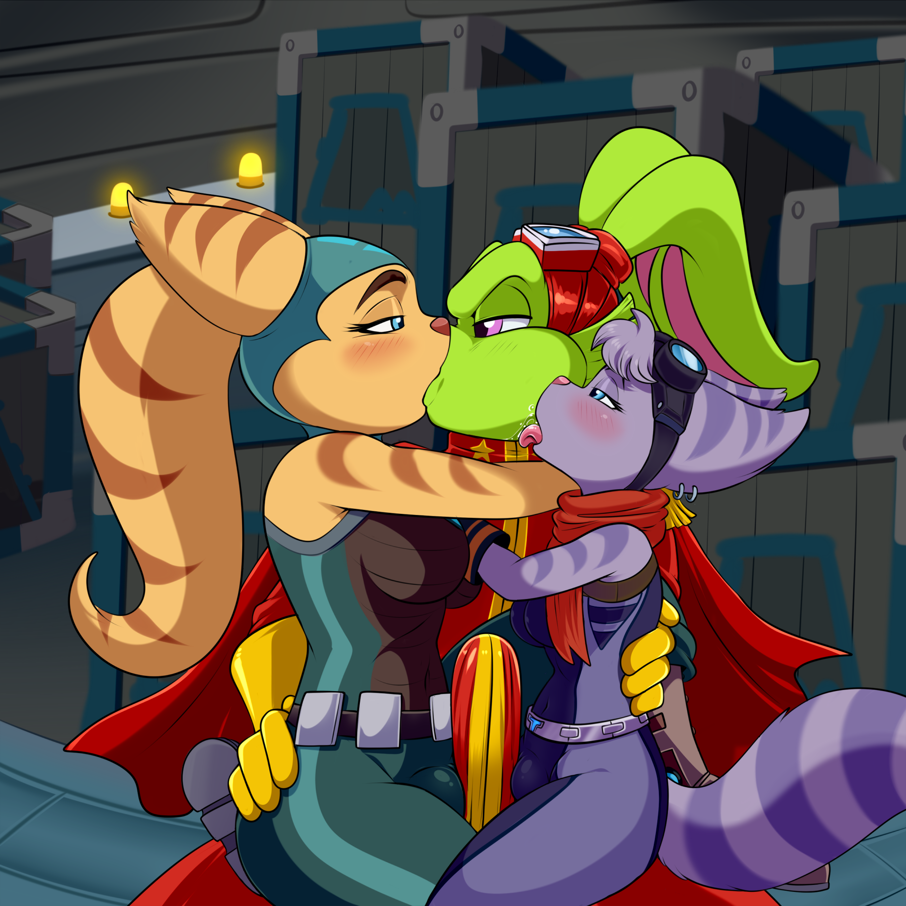 Angela_Cross Bucky_O'Hare Bucky_O'Hare_(character) Ratchet_and_Clank Rivet crossover lombax lonbluewolf