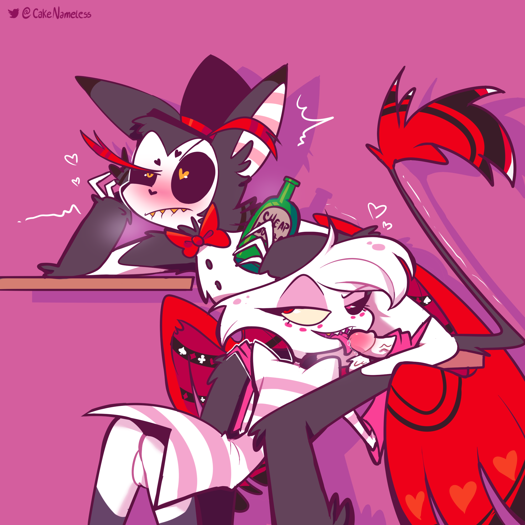 Post 3355722 Angeldust Cakenameless Hazbinhotel Husk 