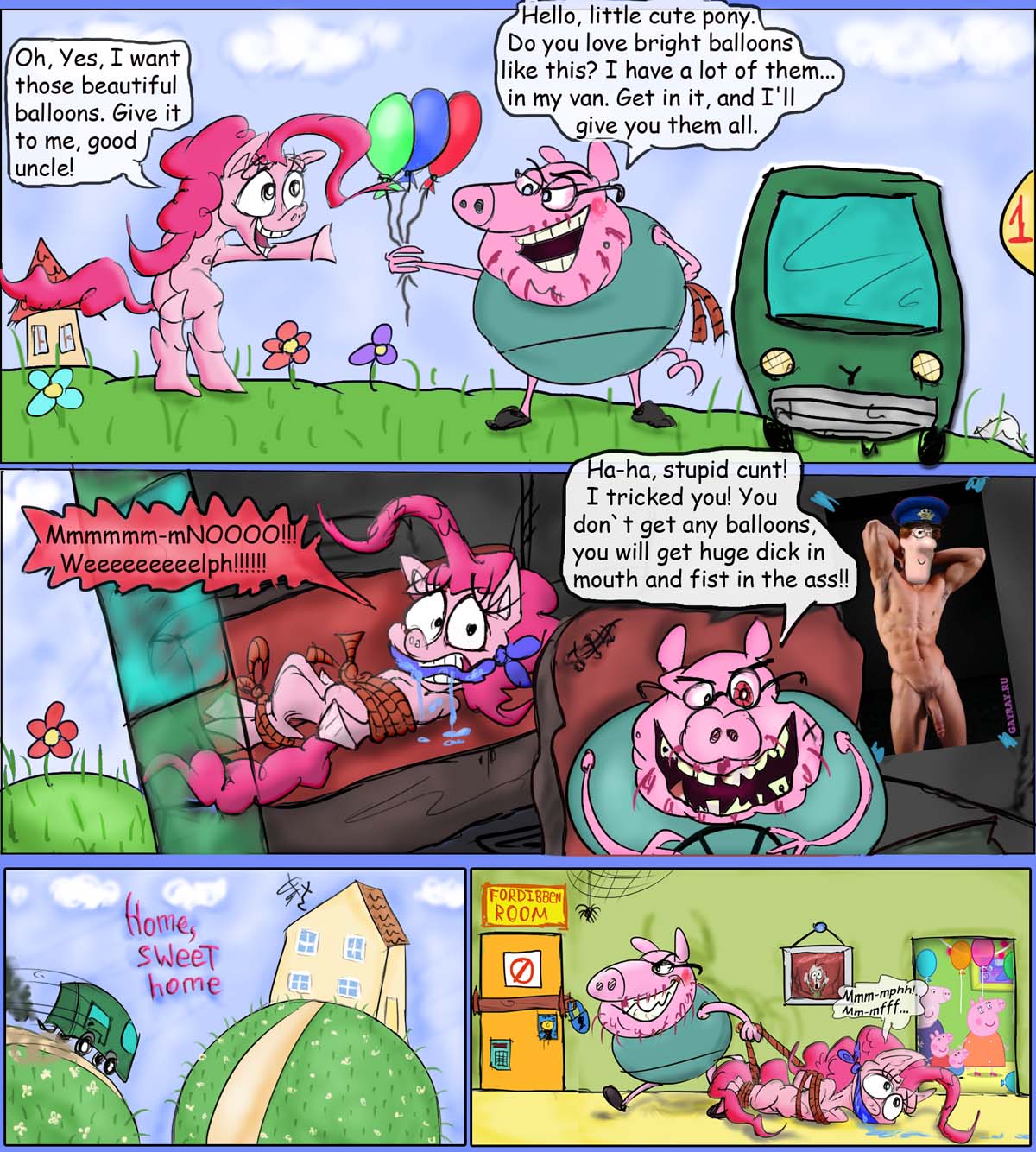 Xxx Post Man - Post 1742074: comic crossover Daddy_Pig Friendship_is_Magic MADJerk  My_Little_Pony Peppa_Pig_(series) Pinkie_Pie Postman_Pat