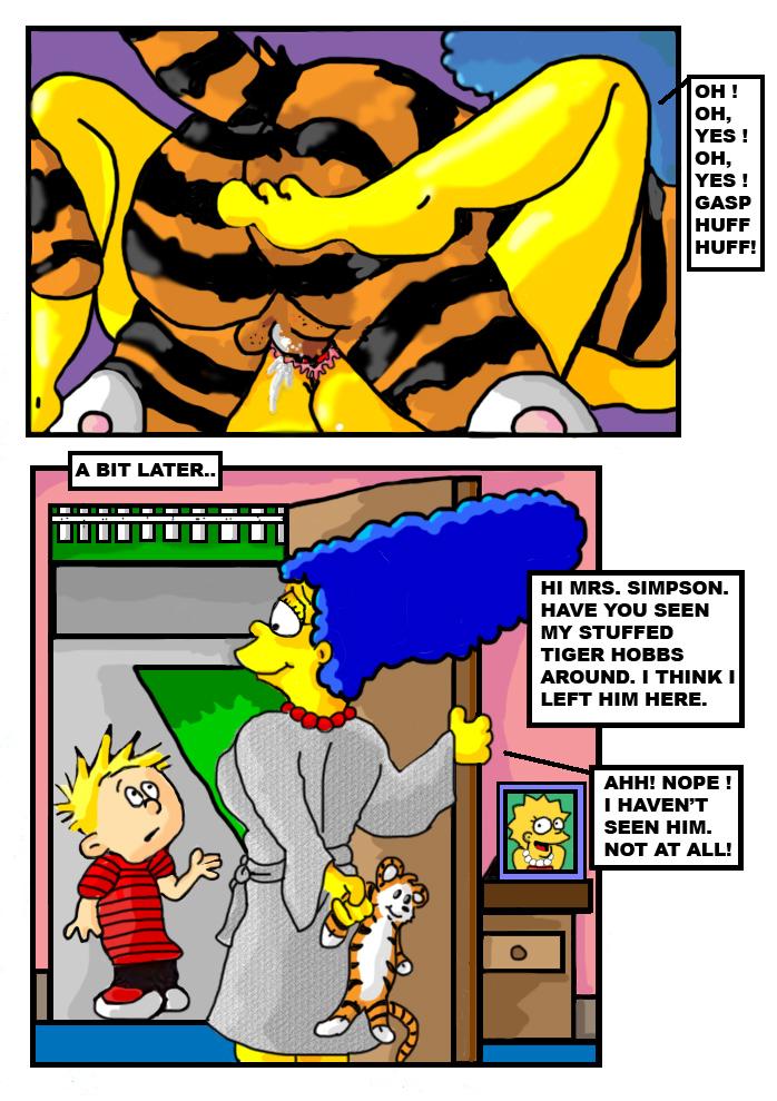 Calvin And Hobbes Xxx - Post 557642: Calvin Calvin_and_Hobbes crossover Hobbes Lisa_Simpson  Marge_Simpson The_Simpsons