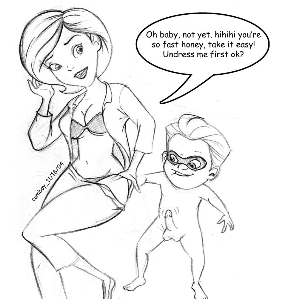 Post 2460: cumboy Dash_Parr Helen_Parr The_Incredibles