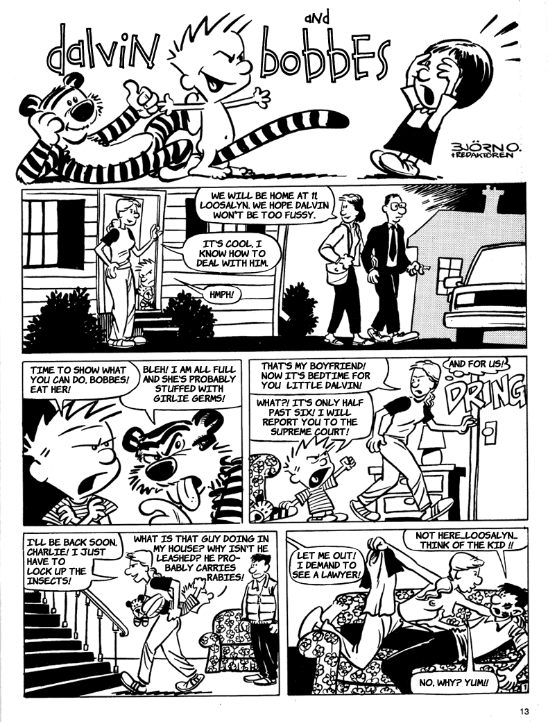 Calvin And Susie Sex - Post 384915: Calvin Calvin_and_Hobbes comic Hobbes Rosalyn Susie_Derkins