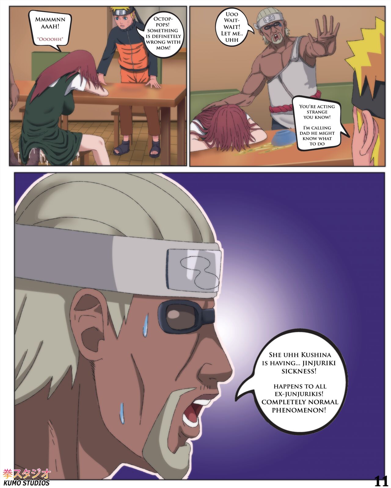 Killer_Bee KumoStudios Kushina_Uzumaki Naruto Naruto_Uzumaki comic