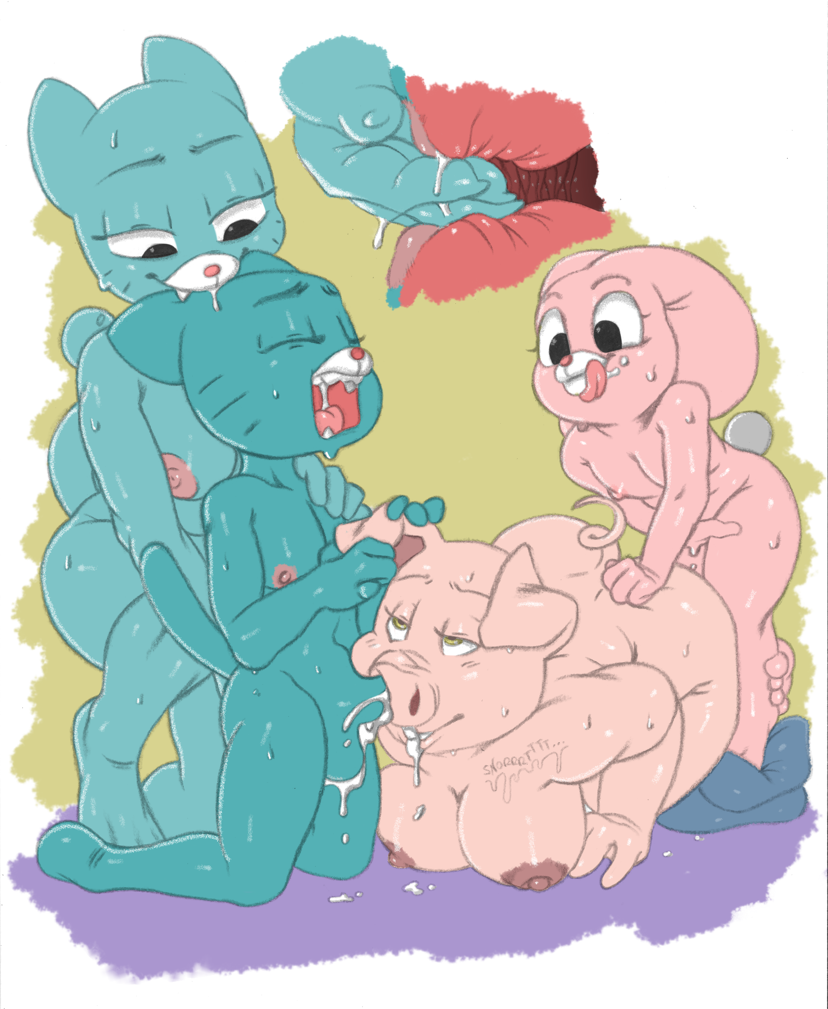 Incrível mundo de gumball sexo