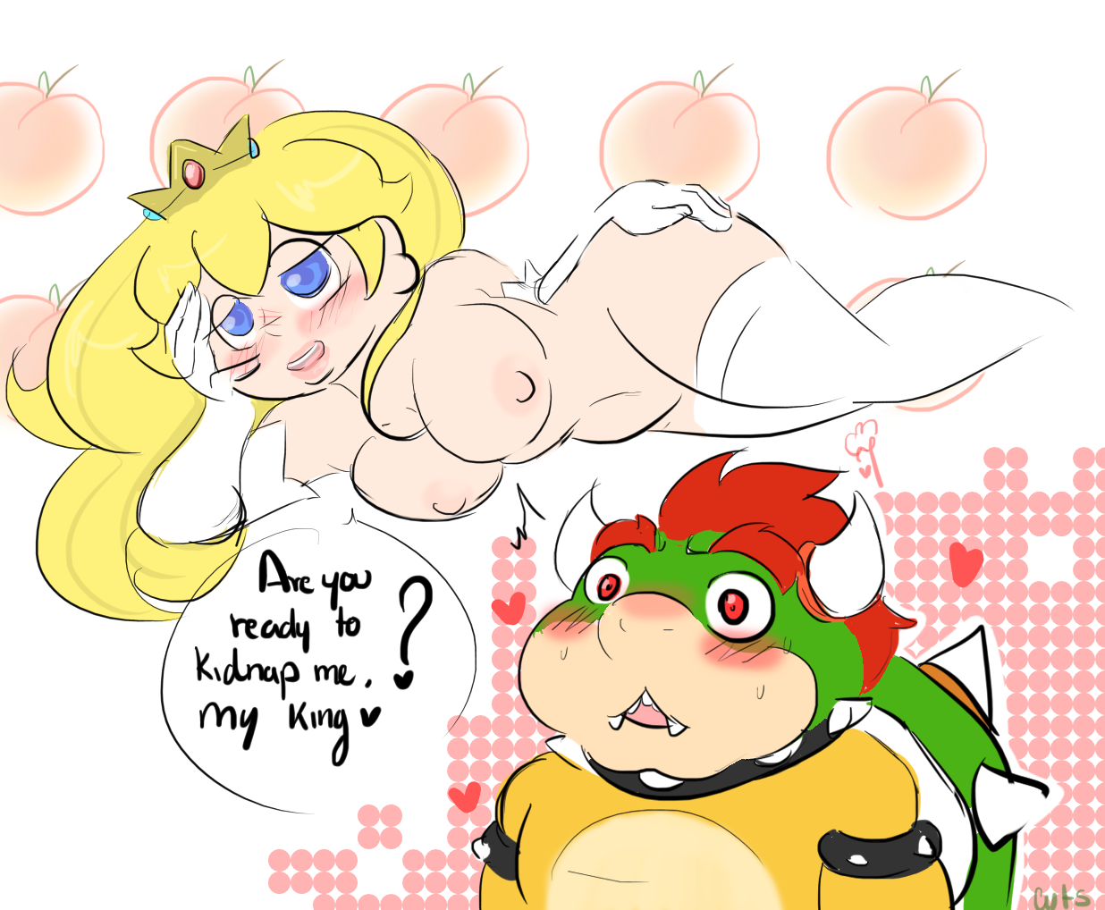 Bowser Koopa Princess_Peach Super_Mario_Bros. VallyCuts