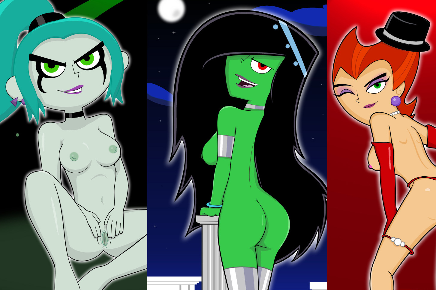 Danny_Phantom DarkDP Desiree Ember_McLain Penelope_Spectra edit