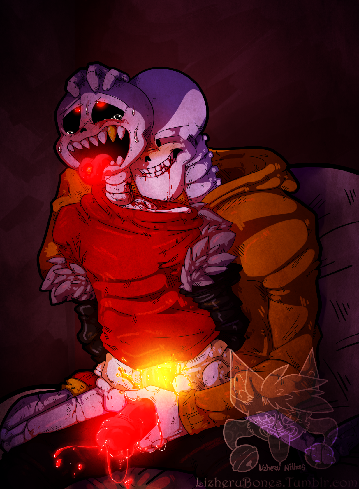 Horror!Sans Horrortale LizheruBones Papyrus Sans Undertale