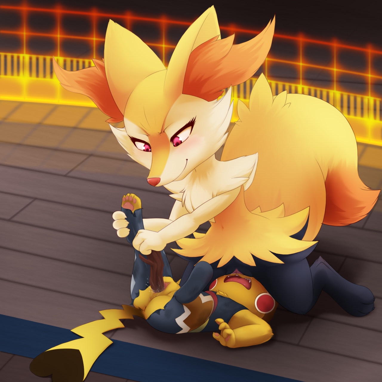 Post 1903051: Braixen Cosplay_Pikachu DarkMirage Pikachu Pikachu_Libre  Pokken_Tournament Porkyman