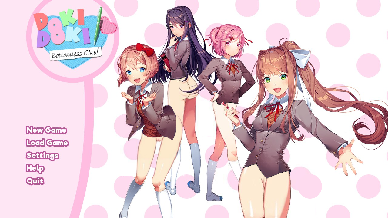 Dmx18 Doki_Doki_Literature_Club Monika Natsuki Sayori Yuri edit