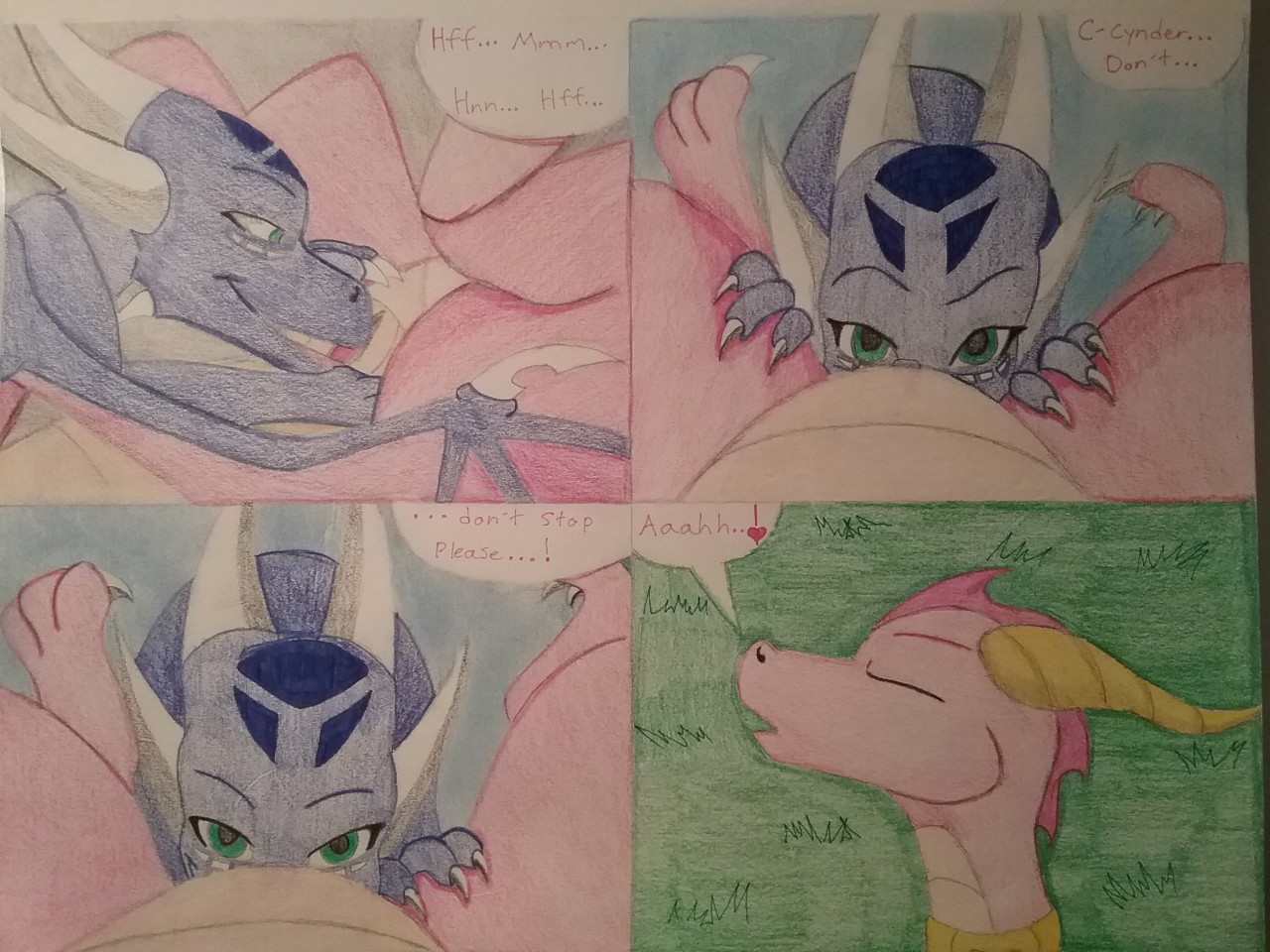 Cynder Ember Spyro_(series) comic winterfox08