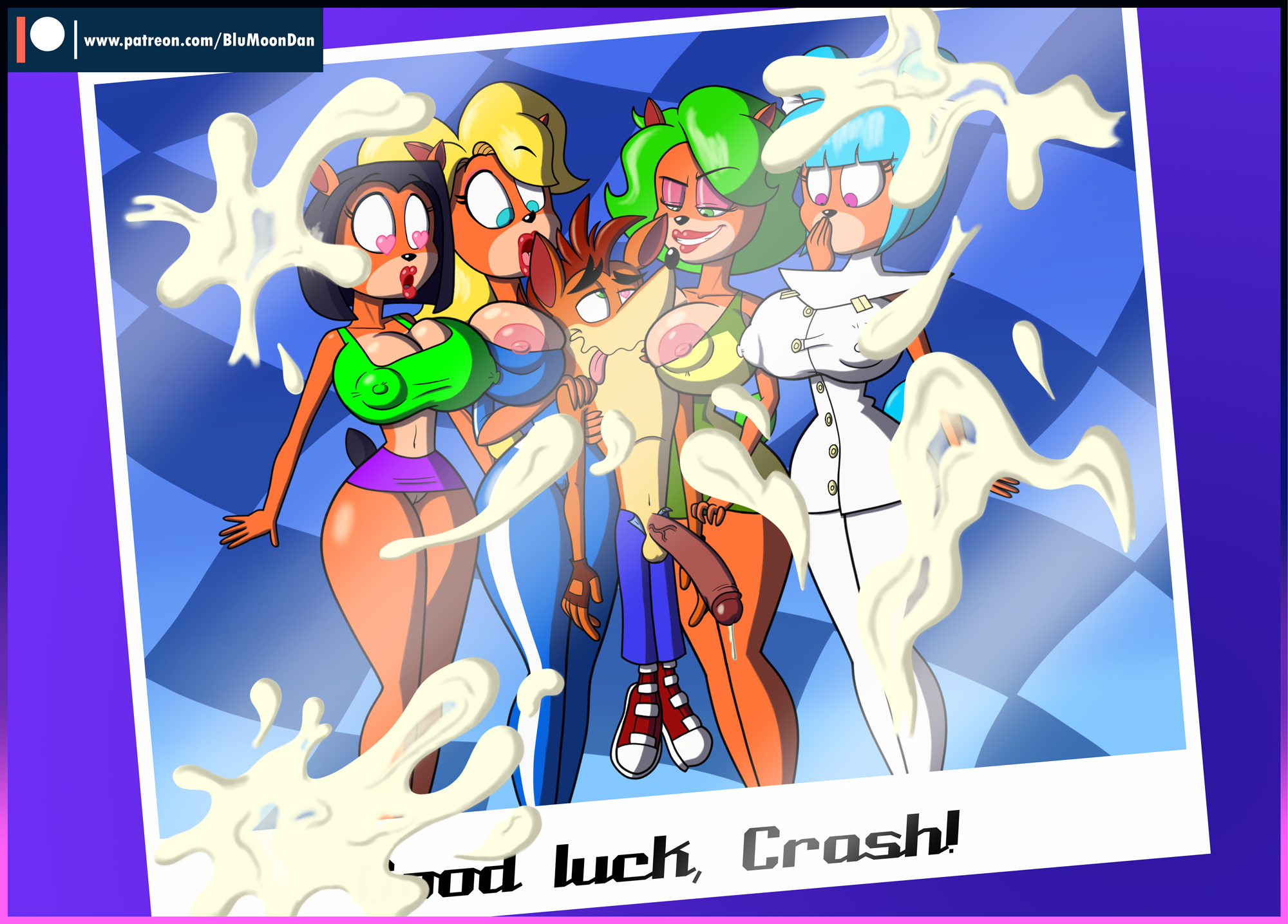 Ami_Bandicoot Blu3Danny Crash_Bandicoot Crash_Bandicoot_(series) Crash_Team_Racing Isabella_Bandicoot Liz_Bandicoot Megumi_Bandicoot