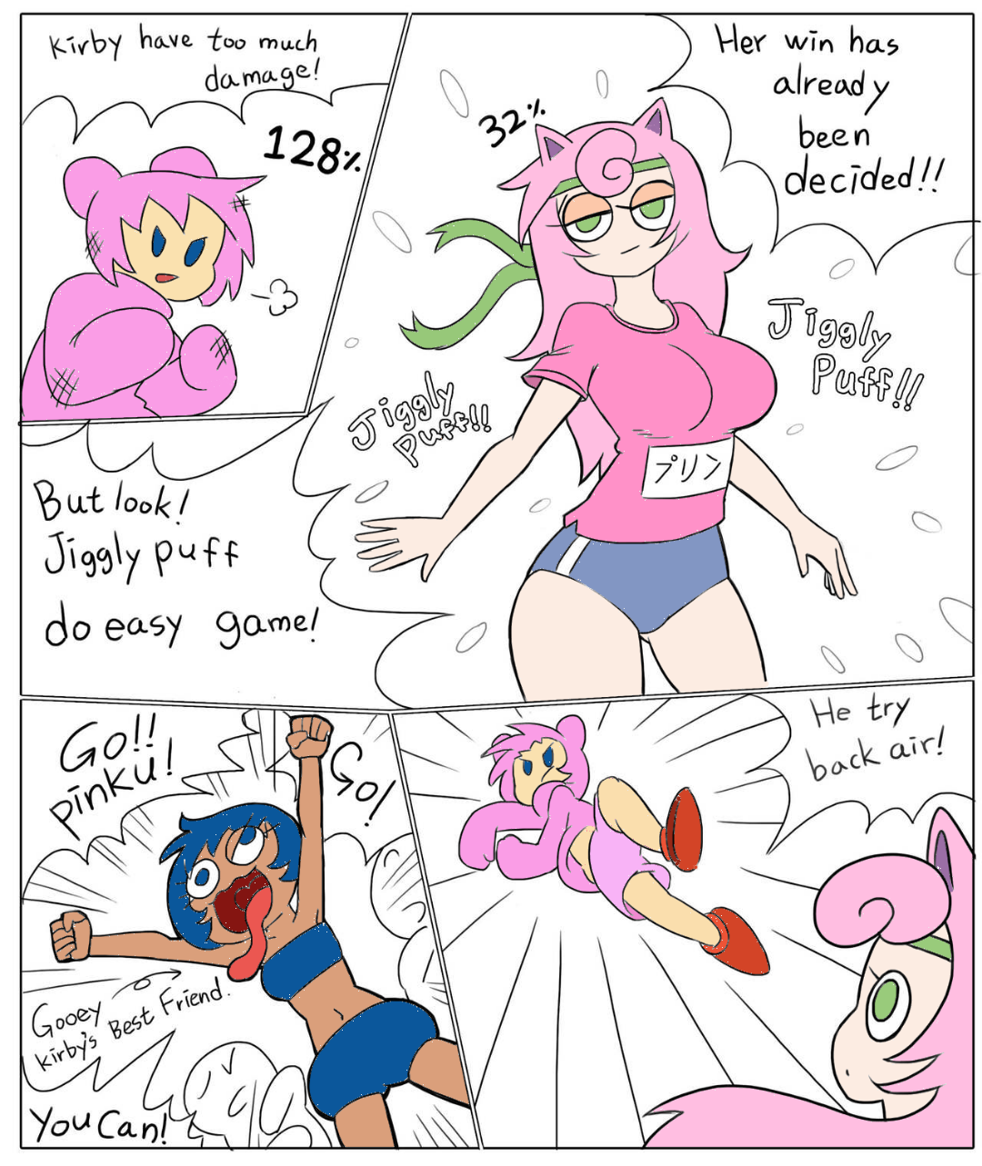 Post 3018702 Comic Gooey Jigglypuff Kirby Kirbyseries Minus8 Porkyman Rule63 Supersmashbros 