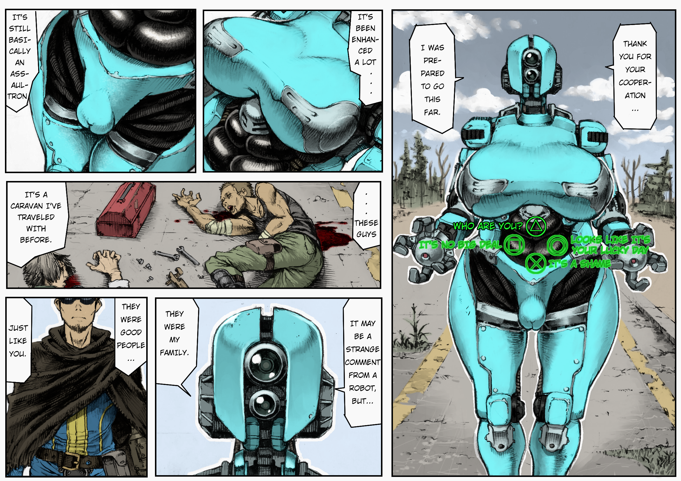 Post 4273524: Ada Assaultron comic Double_Deck Fallout Fallout_4