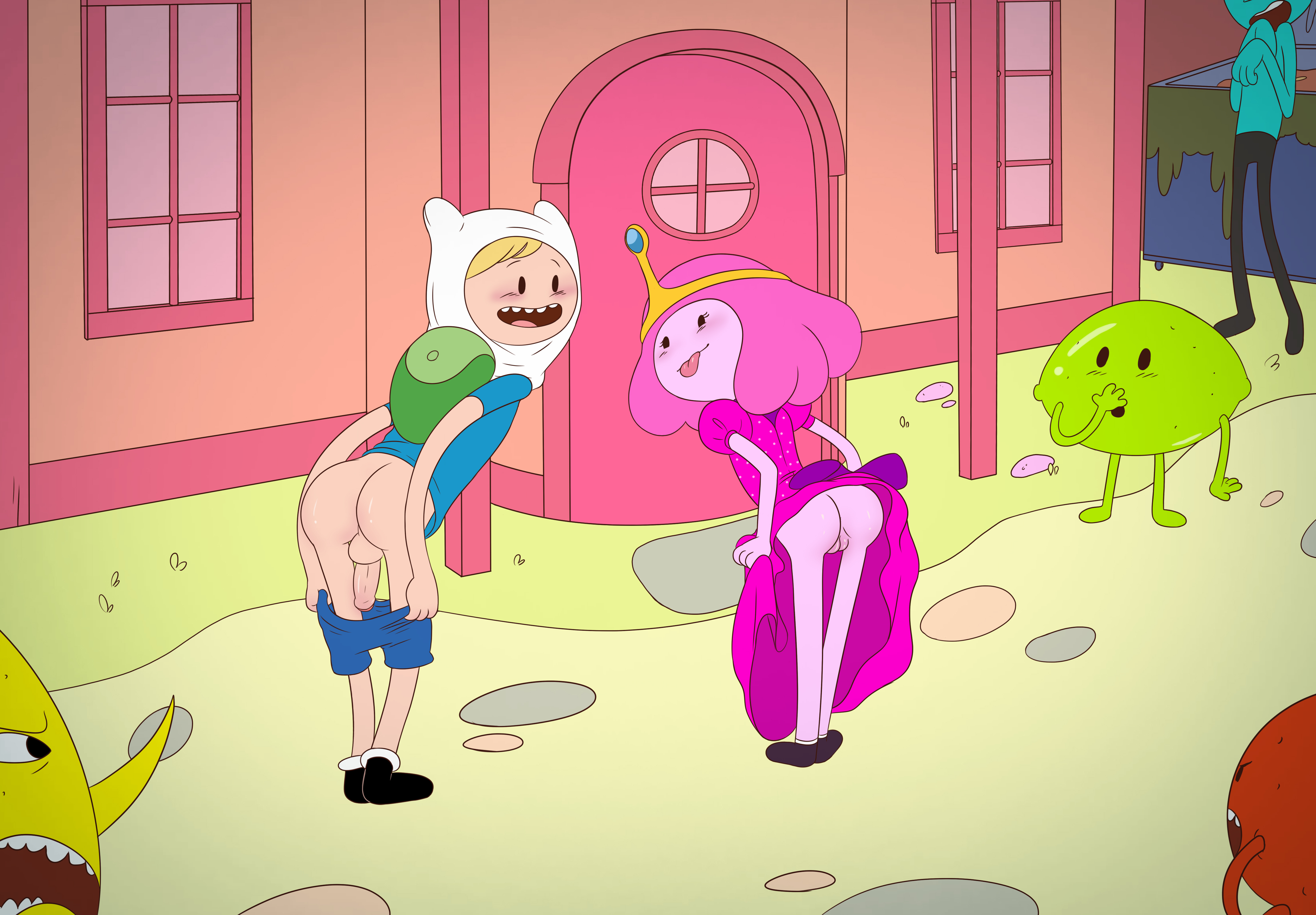 Post 3084828: Adventure_Time Finn_the_Human Lemongrab Padoga  Princess_Bubblegum