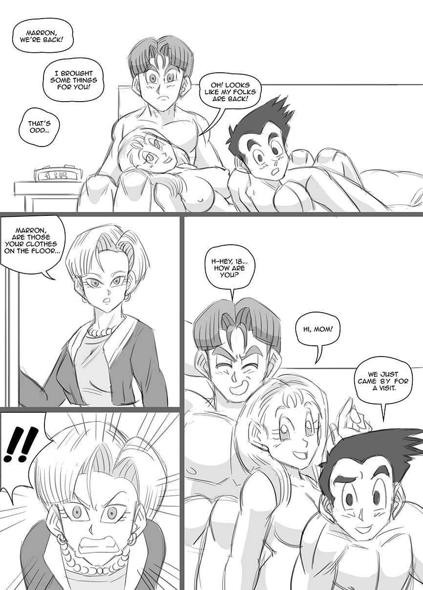 Post 1873703: Android_18 comic Dragon_Ball_(series) Dragon_Ball_GT  funsexydragonball Gotenks Marron Son_Goten Trunks_Briefs