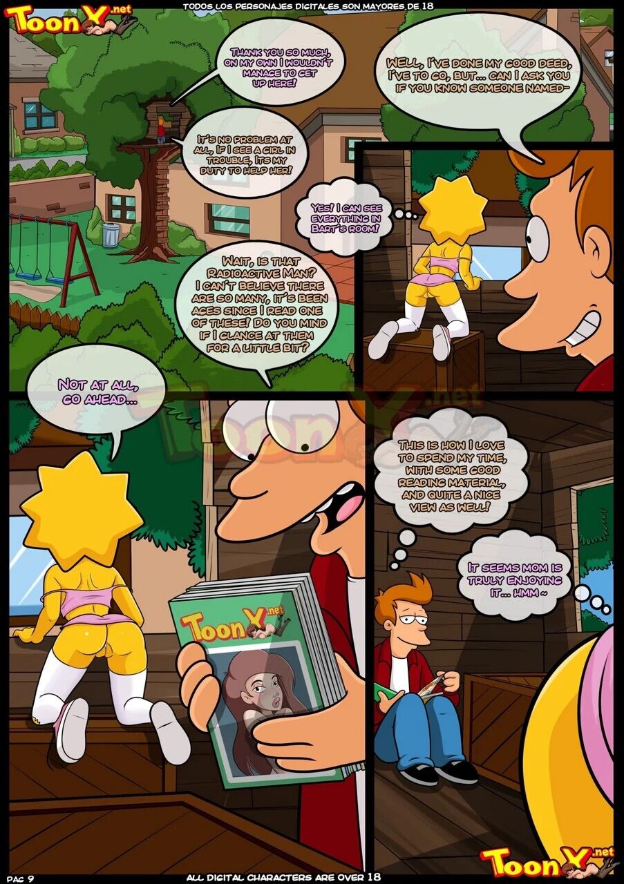 Post 5216399 Comic Crocartist Crocsx Crossover Futurama Lisasimpson Philipjfry The 3896