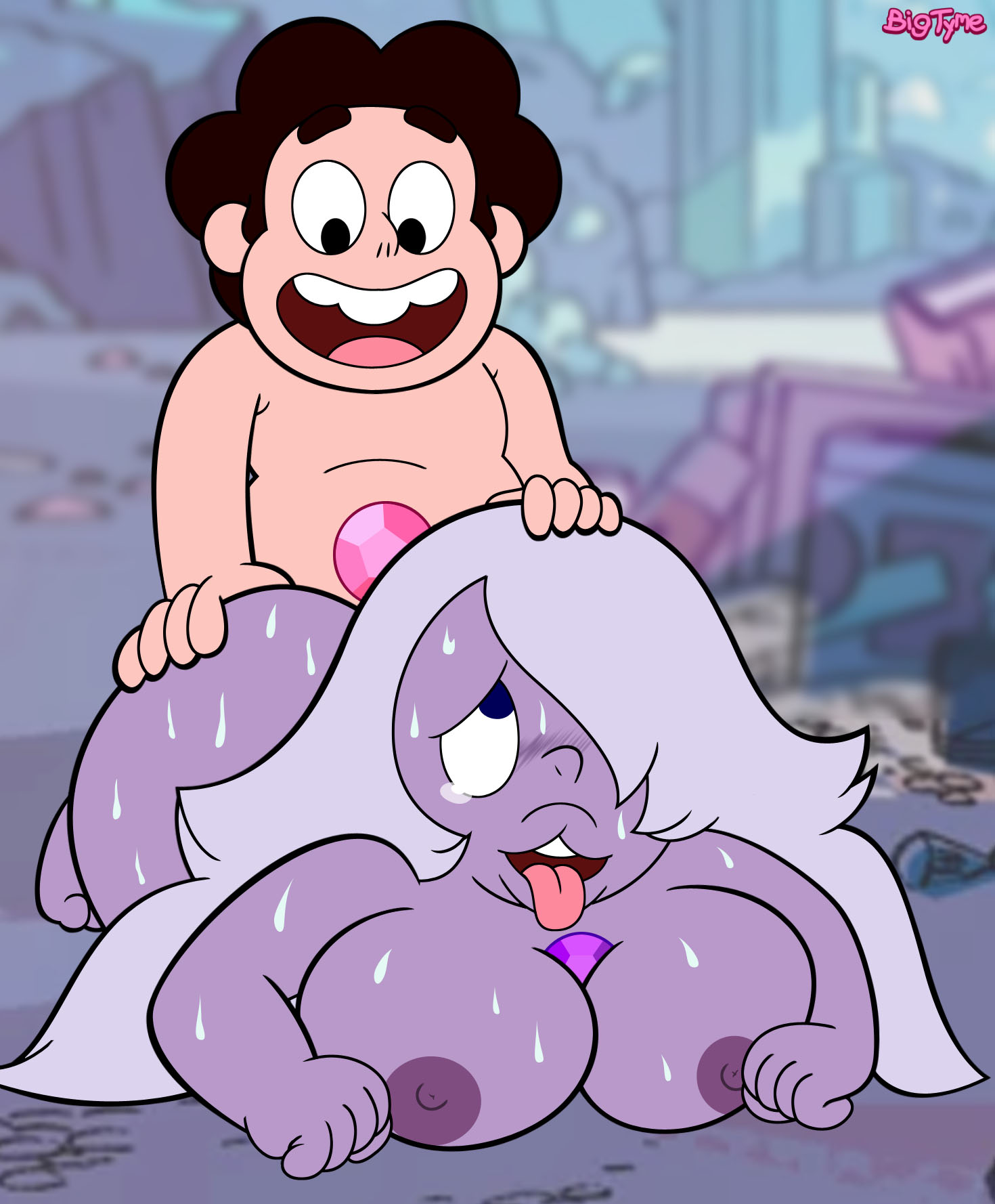 Amethyst Steven Universe - Post 2269754: Amethyst BigTyme Steven_Quartz_Universe Steven_Universe  Takeshi1000