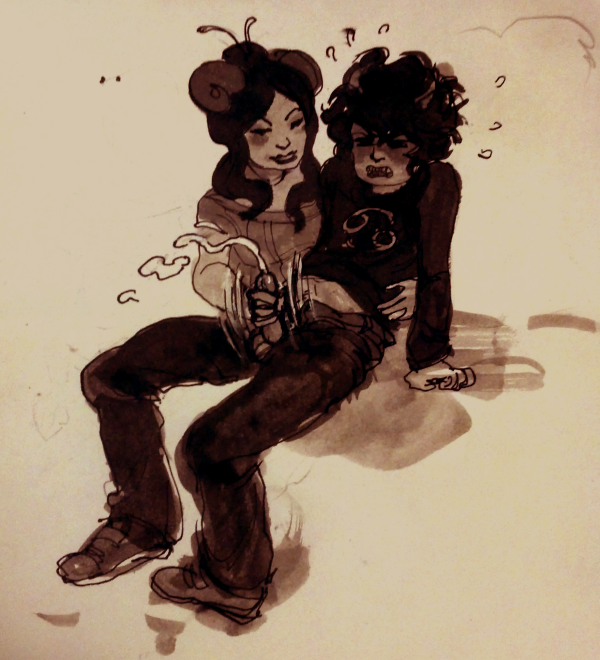 Damara_Megido Homestuck Karkat_Vantas chazzerpan