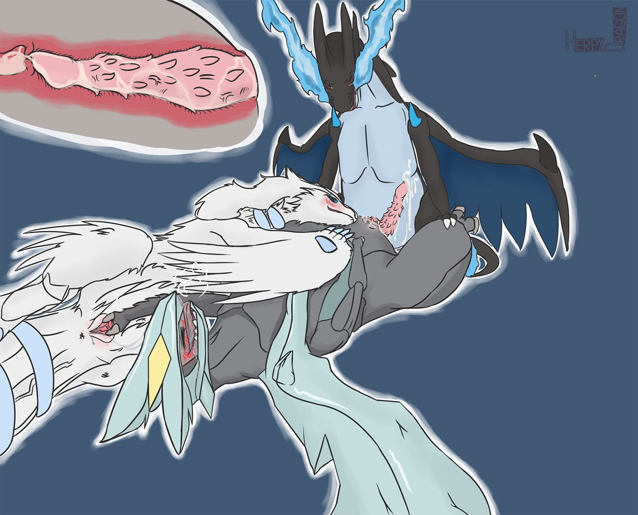 Charizard Kyurem Mega_Charizard Mega_Charizard_X Mega_Evolution Porkyman Reshiram herpydragon