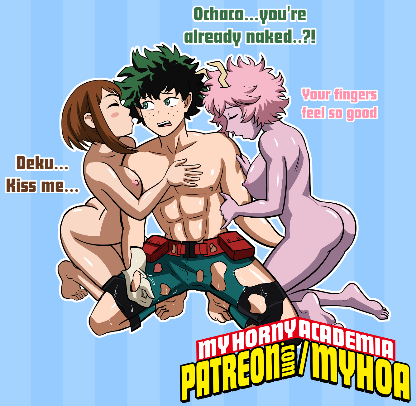 Post Izuku Midoriya Mina Ashido My Hero Academia Myhoa Ochaco