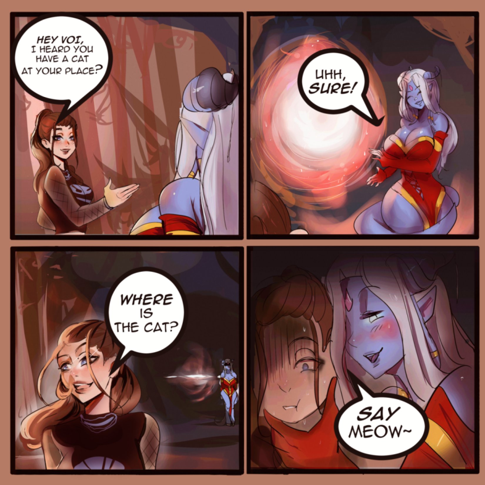 LillyPadOpossum_Friend World_of_Warcraft comic draenei human