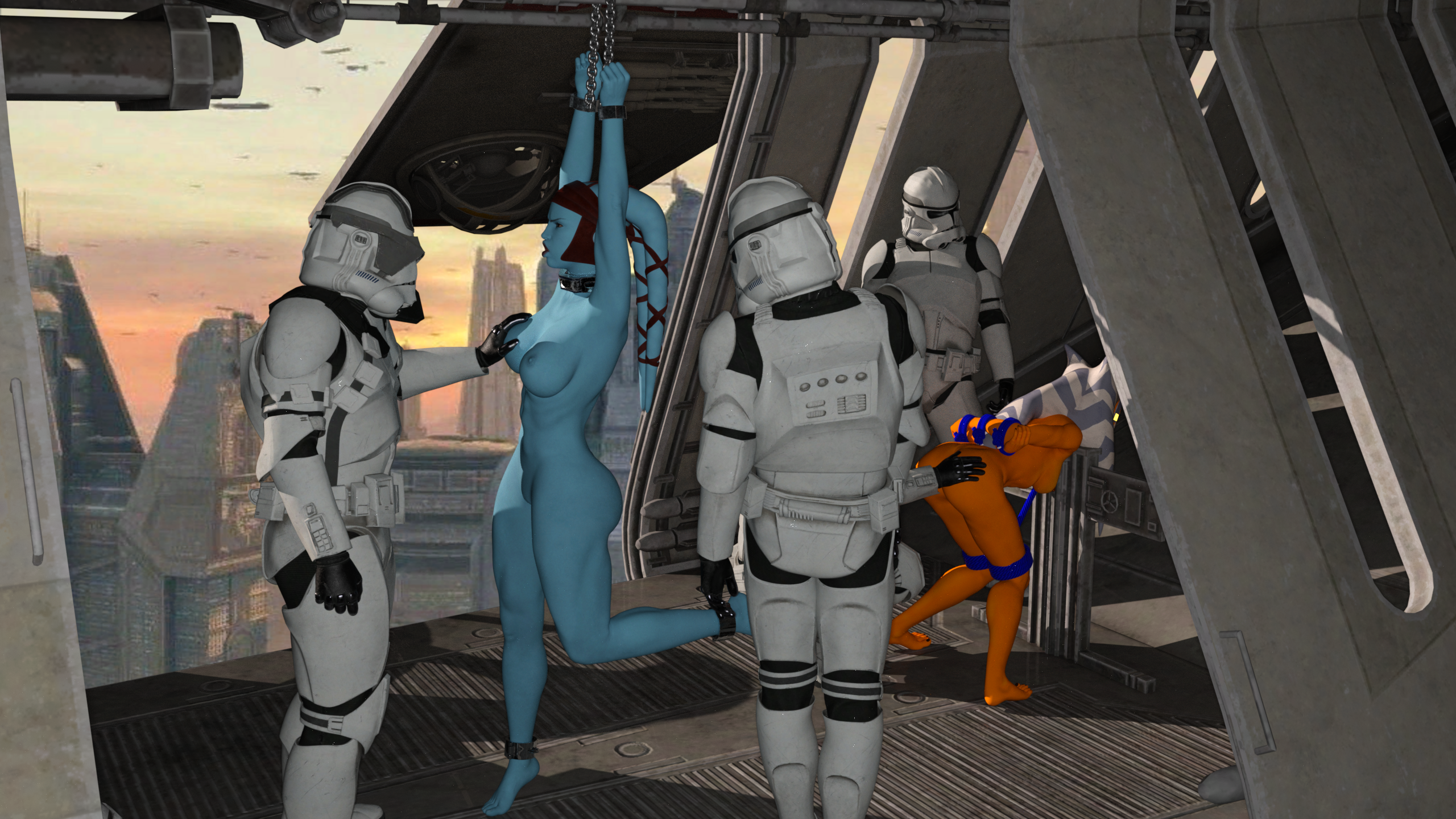 Aayla_Secura Ahsoka_Tano Clone_Wars Defaultusername Star_Wars Twi'lek clone_trooper togruta