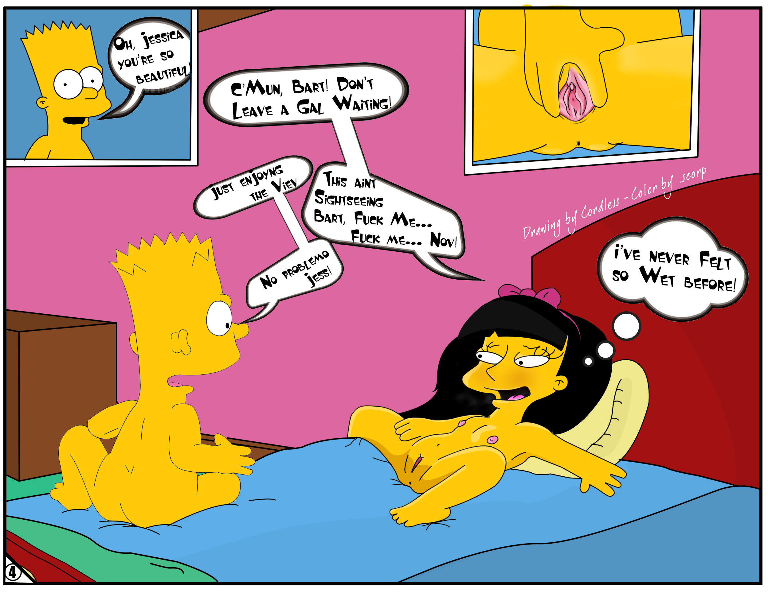 Jessica lovejoy and bart simpson comic porn