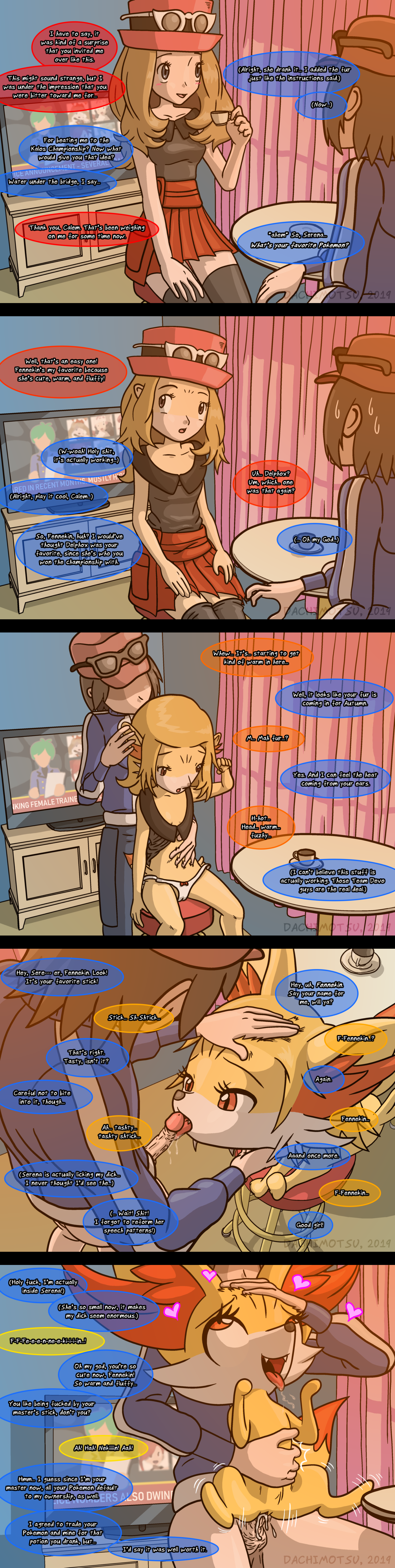 Post 3296485: Calem comic Dachimotsu Fennekin Porkyman Porkyman_X_and_Y  Serena