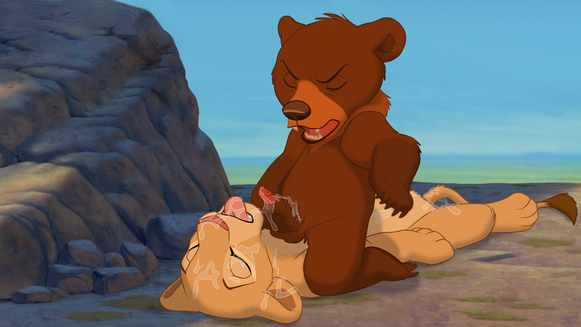 Brother_Bear Koda Nala TheGiantHamster The_Lion_King crossover