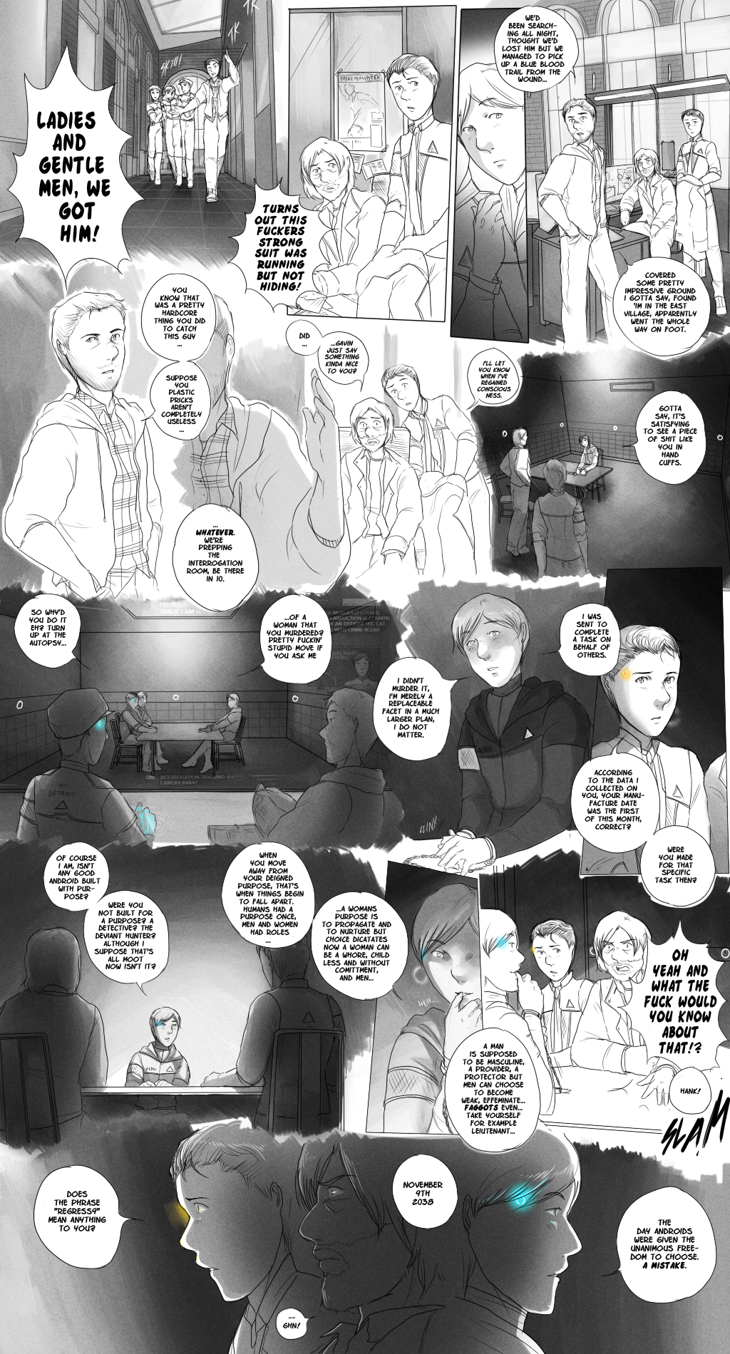 Post 4548762 Comic Connor Detroitbecomehuman Hankanderson Himinotebook