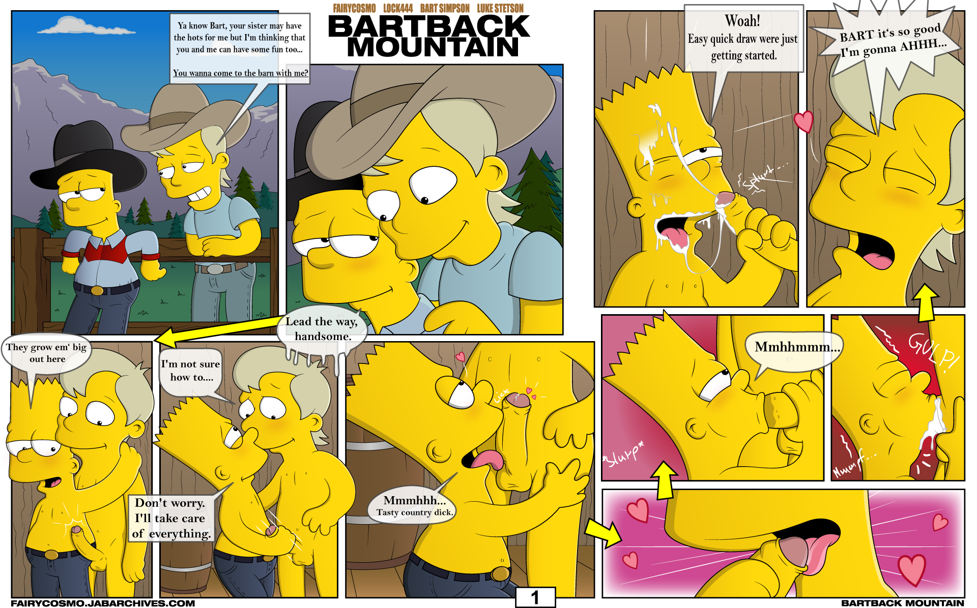 Bart simpson gay comic porn