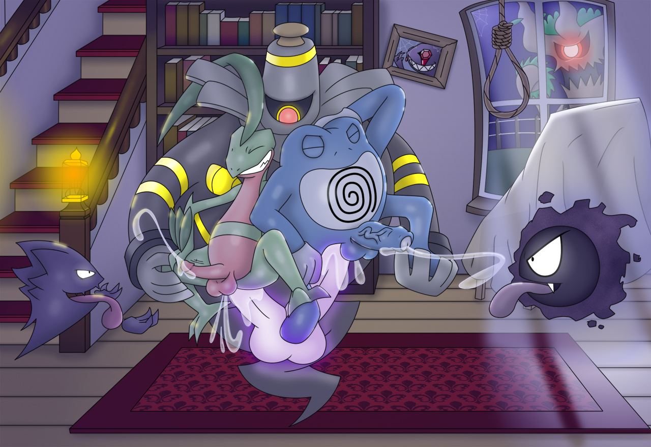 Dusknoir Gastly Grovyle Haunter Poliwrath Porkyman Sableye Trevenant YoshoBlue